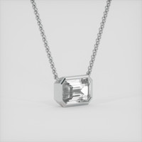 3.59 Ct. White Sapphire Necklace, Silver 2