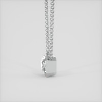 3.59 Ct. White Sapphire Necklace, Silver 3