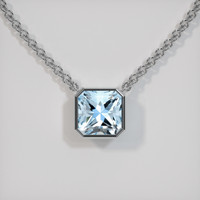 2.78 Ct. Gemstone Necklace, 14K White Gold 1