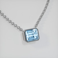 2.92 Ct. Gemstone Necklace, 14K White Gold 2