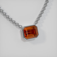 4.55 Ct. Gemstone Necklace, 14K White Gold 2