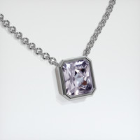 3.43 Ct. Gemstone Necklace, 14K White Gold 2