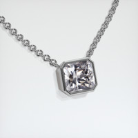 3.18 Ct. Gemstone Necklace, 14K White Gold 2