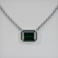 3.17 Ct. Gemstone Necklace, 14K White Gold 1