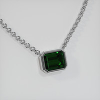 3.17 Ct. Gemstone Necklace, 14K White Gold 2