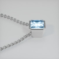 2.92 Ct. Gemstone Necklace, 18K White Gold 3