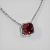 1.71 Ct. Gemstone Necklace, 18K White Gold 2