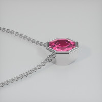 0.81 Ct. Gemstone Necklace, 18K White Gold 3