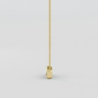 1.14 Ct. Bi Color Tourmaline Necklace, 10K Yellow Gold 3