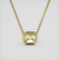 2.08 Ct. Yellow Sapphire Necklace, 10K Yellow Gold 4