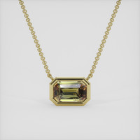 1.28 Ct. Gemstone Necklace, 14K Yellow Gold 1