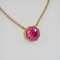 0.81 Ct. Gemstone Necklace, 14K Yellow Gold 2