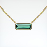 0.87 Ct. Gemstone Necklace, 14K Yellow Gold 1