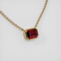 1.49 Ct. Ruby Necklace, 14K Yellow Gold 2