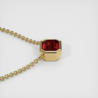 1.49 Ct. Ruby Necklace, 14K Yellow Gold 3
