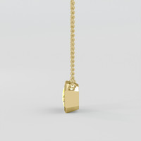 1.10 Ct. Bi Color / Parti Sapphire Necklace, 14K Yellow Gold 3