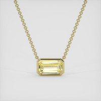 5.40 Ct. Yellow Sapphire Necklace, 14K Yellow Gold 1