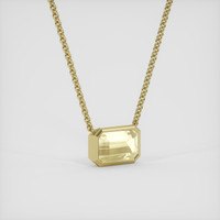5.40 Ct. Yellow Sapphire Necklace, 14K Yellow Gold 2