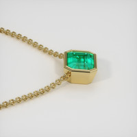 1.86 Ct. Emerald Necklace, 18K Yellow Gold 3