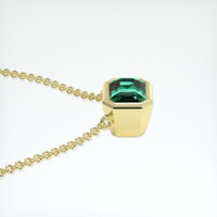 1.02 Ct. Emerald Necklace, 18K Yellow Gold 3