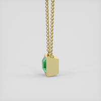 2.49 Ct. Emerald Necklace, 18K Yellow Gold 3