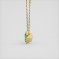 3.48 Ct. Emerald Necklace, 18K Yellow Gold 3