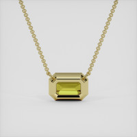 1.28 Ct. Gemstone Necklace, 18K Yellow Gold 4