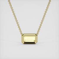 5.40 Ct. Yellow Sapphire Necklace, 18K Yellow Gold 4