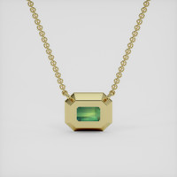 1.12 Ct. Bi Color Sapphire Necklace, 18K Yellow Gold 4