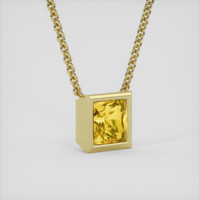 5.03 Ct. Yellow Sapphire Necklace, 18K Yellow Gold 2
