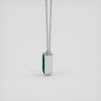 1.45 Ct. Emerald Necklace, Platinum 950 3