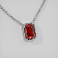 0.66 Ct. Gemstone Necklace, Platinum 950 2