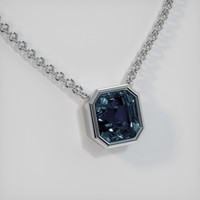 2.04 Ct. Sapphire Necklace, Platinum 950 2