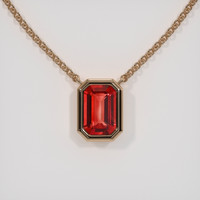 0.66 Ct. Gemstone Necklace, 14K Rose Gold 1