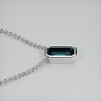 1.08 Ct. Gemstone Necklace, 14K White Gold 3