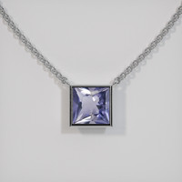 1.10 Ct. Gemstone Necklace, 14K White Gold 1