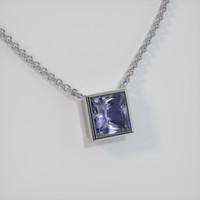 1.10 Ct. Gemstone Necklace, 14K White Gold 2