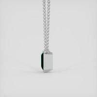 1.90 Ct. Emerald Necklace, 18K White Gold 3