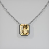1.77 Ct. Gemstone Necklace, 18K White Gold 1
