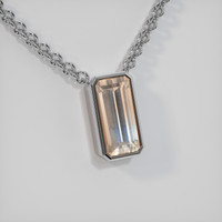 5.90 Ct. Gemstone Necklace, 18K White Gold 2