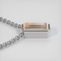 5.90 Ct. Gemstone Necklace, 18K White Gold 3