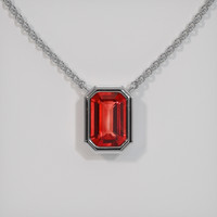 0.66 Ct. Gemstone Necklace, 18K White Gold 1