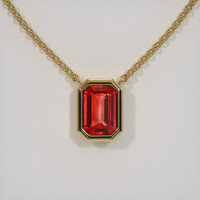 0.66 Ct. Gemstone Necklace, 14K Yellow Gold 1