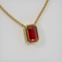 0.66 Ct. Gemstone Necklace, 14K Yellow Gold 2
