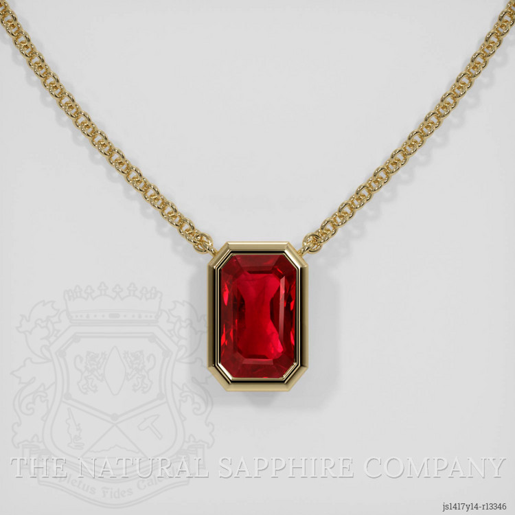 Ruby Necklace 2.01 Ct. 14K Yellow Gold | The Natural Ruby Company