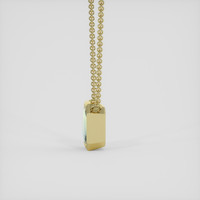 1.06 Ct. Bi Color Sapphire Necklace, 14K Yellow Gold 3