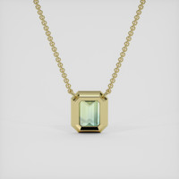 1.06 Ct. Bi Color Sapphire Necklace, 14K Yellow Gold 4