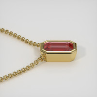 0.66 Ct. Gemstone Necklace, 18K Yellow Gold 3