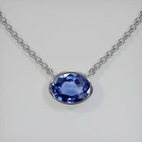 2.06 Ct. Gemstone Necklace, Platinum 950 1