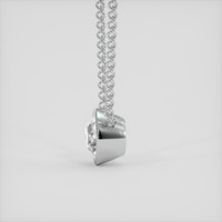 2.05 Ct. White Sapphire Necklace, Platinum 950 3
